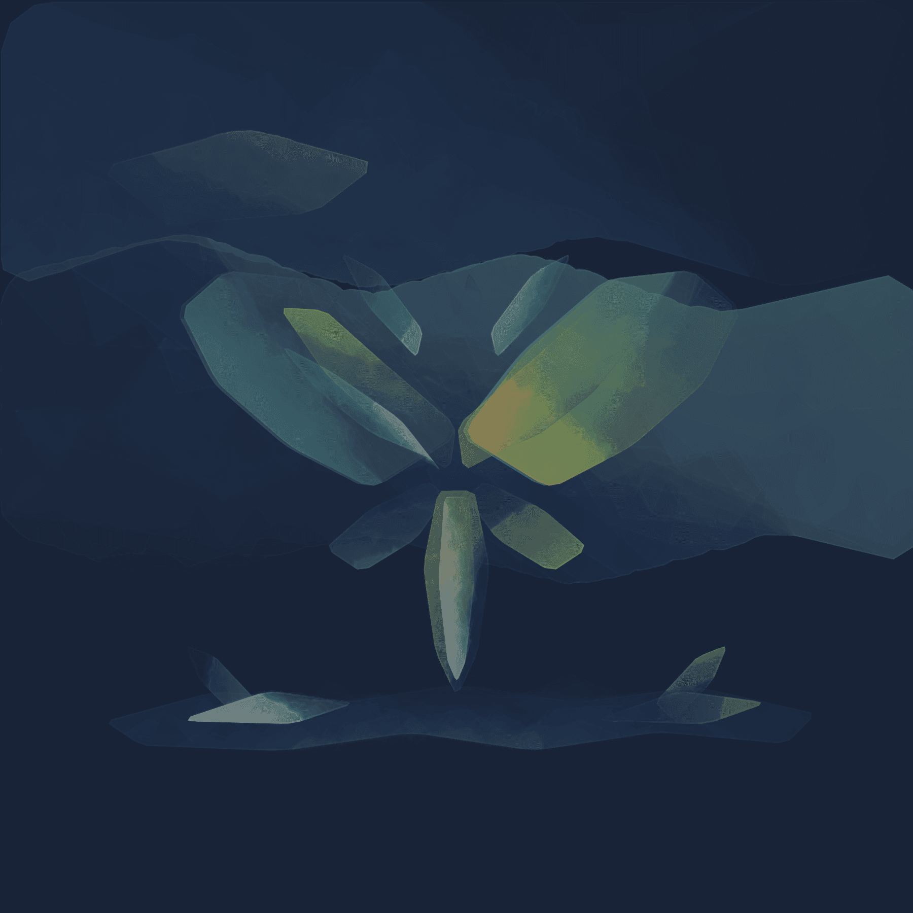 master-persistence-heart · van-gogh-heart-luna-moth-v2, rendered by Unattributed renderer