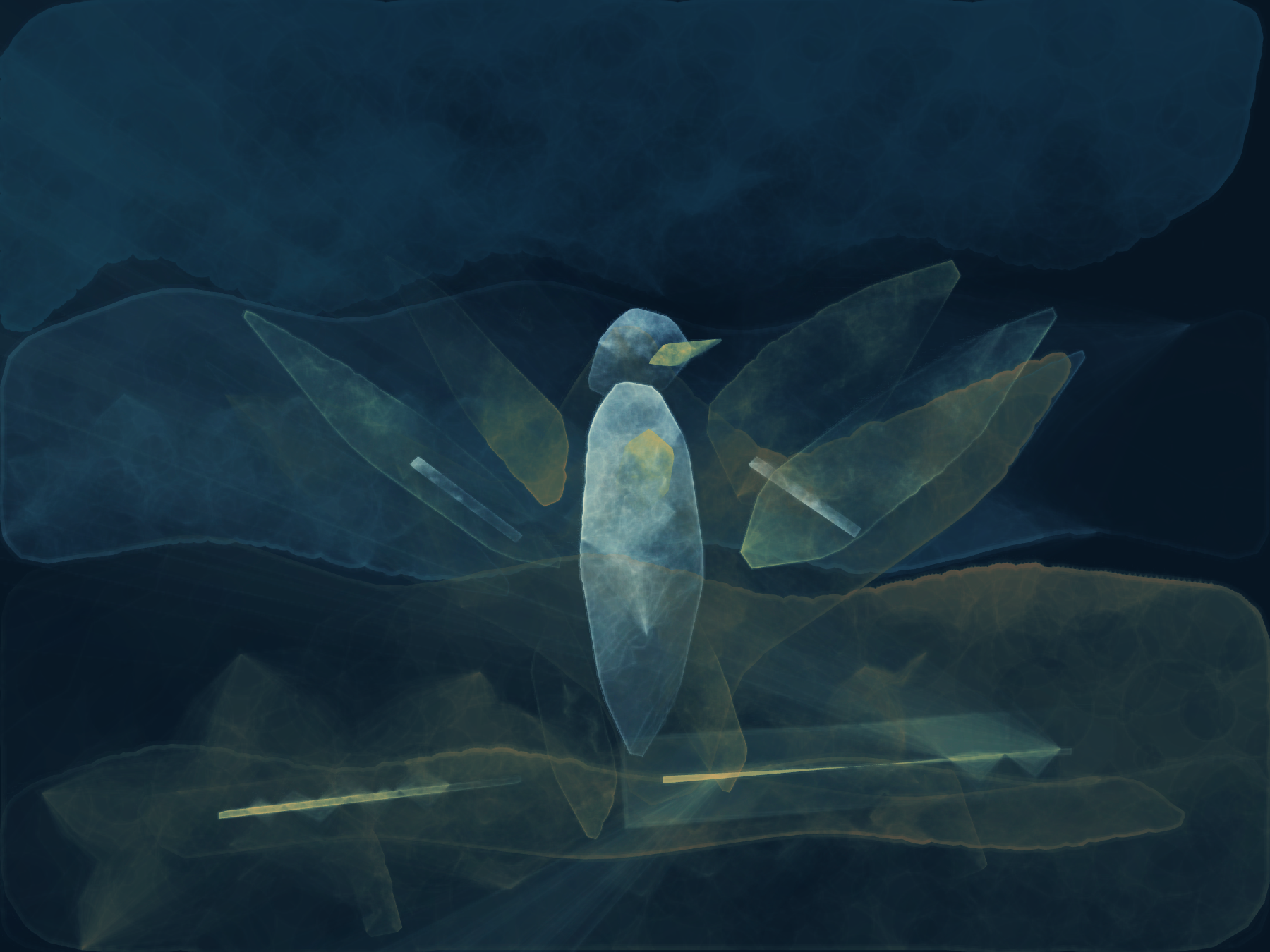Lantern Beyond the Hush, a calibration render by Luna