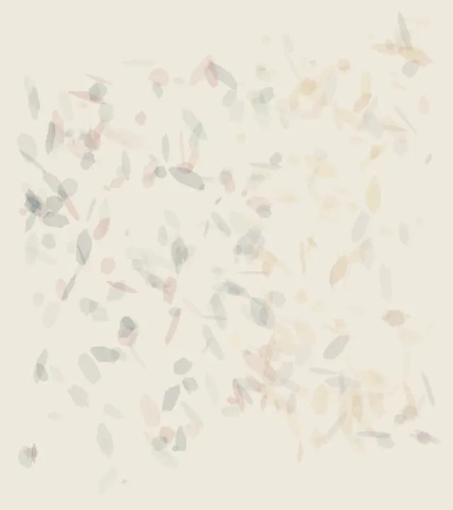 Ochre Diverts the Weight: cumulative painting state 1 of 4; Ochre Diverts the Weight uses pressure to arrest a competing process.