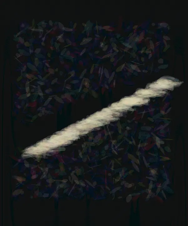 What the Knife Could Not Erase: cumulative painting state 4 of 4; What the Knife Could Not Erase uses abrade to arrest a competing process.