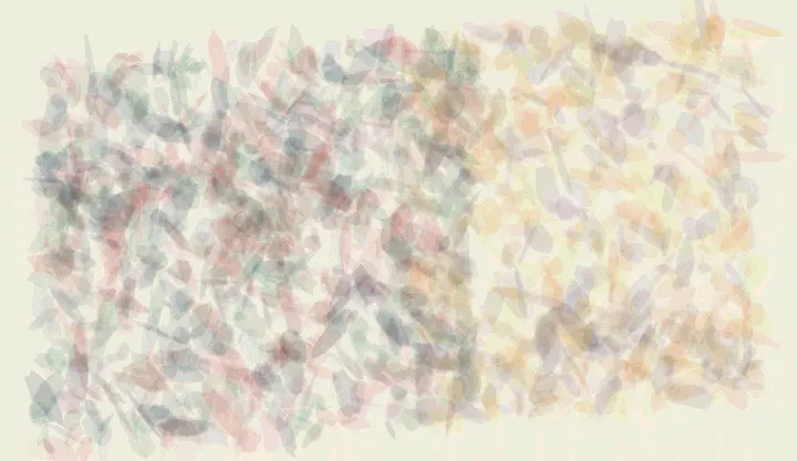 The Field Breaks Without a Line: cumulative painting state 4 of 4; The Field Breaks Without a Line uses pressure to arrest a competing process.