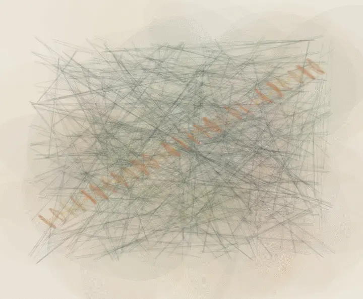 Gold Refuses Concealment: cumulative painting state 4 of 4; Gold Refuses Concealment stages repair remains optically dominant as a material consequence of breakage.