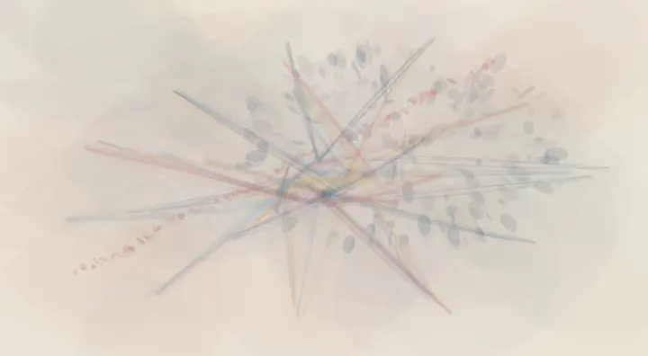 The Break Chose Light: cumulative painting state 3 of 4; The Break Chose Light stages free break releases neighboring light as a material consequence of breakage.