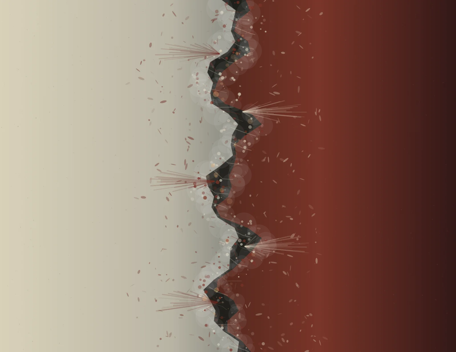 The Boundary They Wear Away is an independently authored causal raster study of an edge made from mutual erosion.
