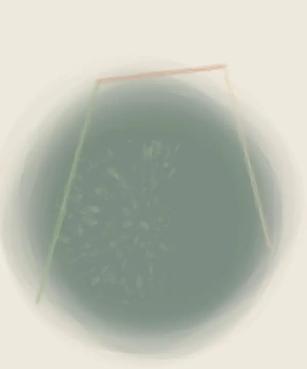 Shelter With a Missing Wall: cumulative painting state 2 of 4; Shelter With a Missing Wall stages incomplete shelter pressure as reciprocal material consequence.