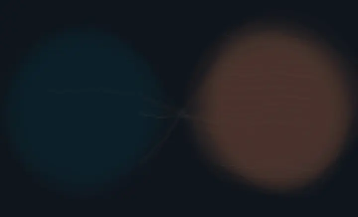 Honest Distance: cumulative painting state 1 of 4; Honest Distance stages held distance with nonbinding signal as reciprocal material consequence.