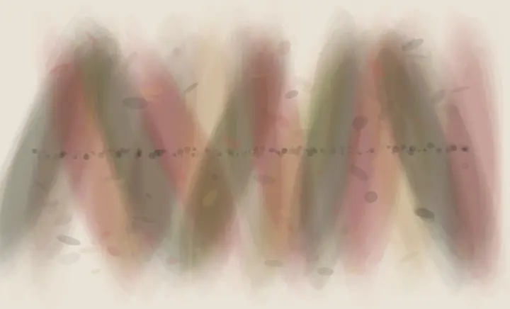 Wall of Every Touch: cumulative painting state 4 of 4; Wall of Every Touch stages fingerprint memory wall as reciprocal material consequence.