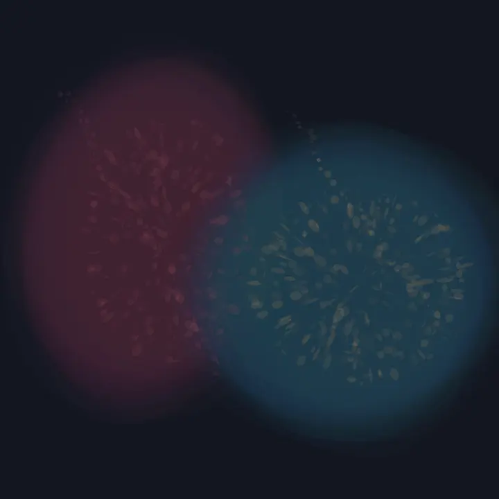 Wounds Without Symmetry: cumulative painting state 3 of 4; Wounds Without Symmetry stages asymmetric wound response as reciprocal material consequence.
