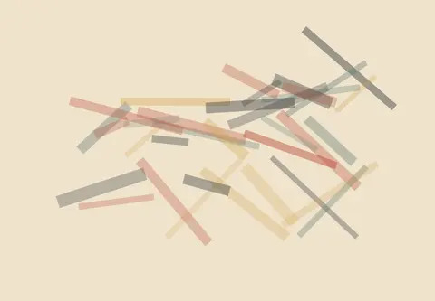 A Word Unbuilds the Roof: cumulative painting state 1 of 4; A Word Unbuilds the Roof makes one compact force dismantles a shelter from its joints outward visible.