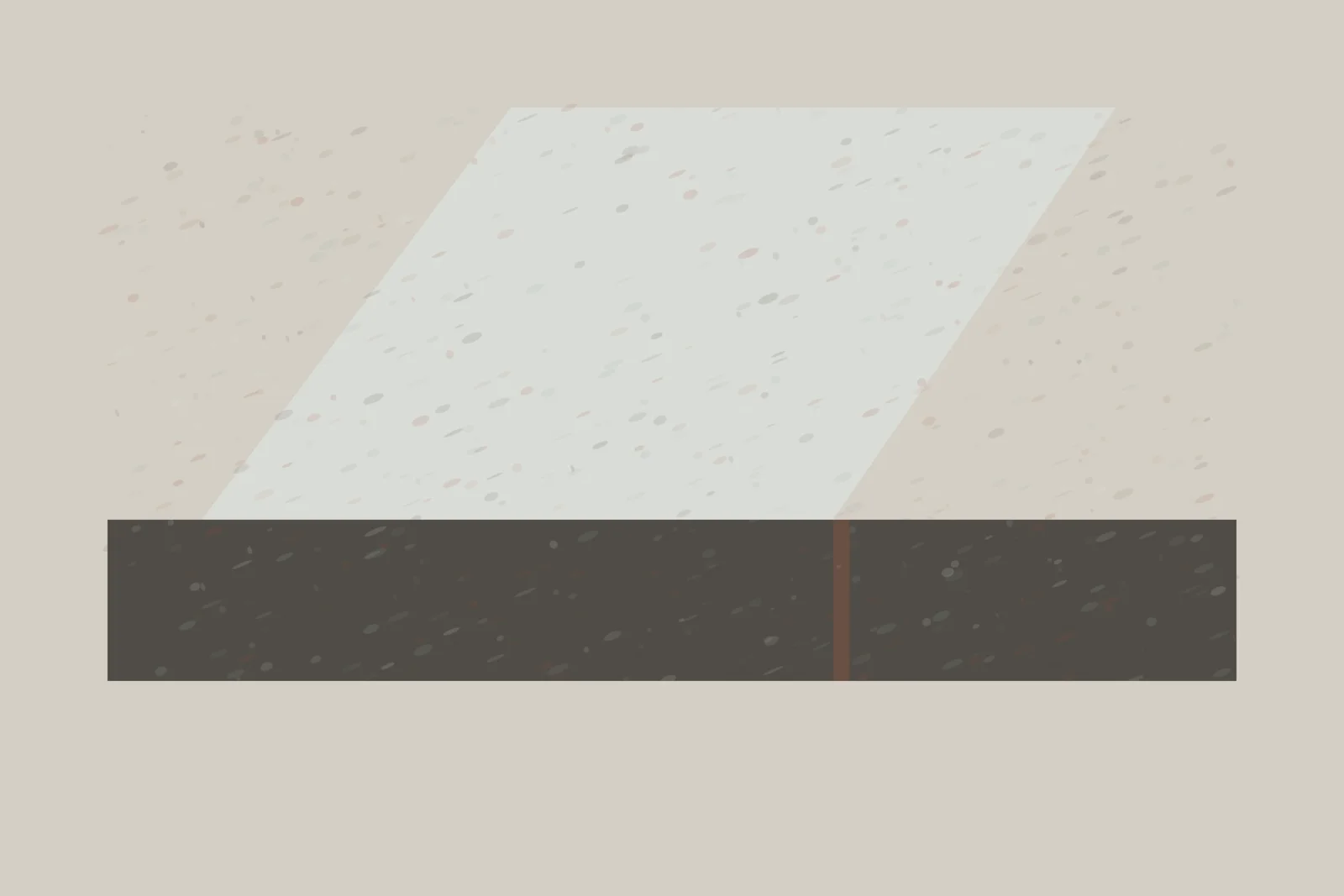 Winter Sets the Table makes cold light deposits unequal planes across a horizontal surface visible.