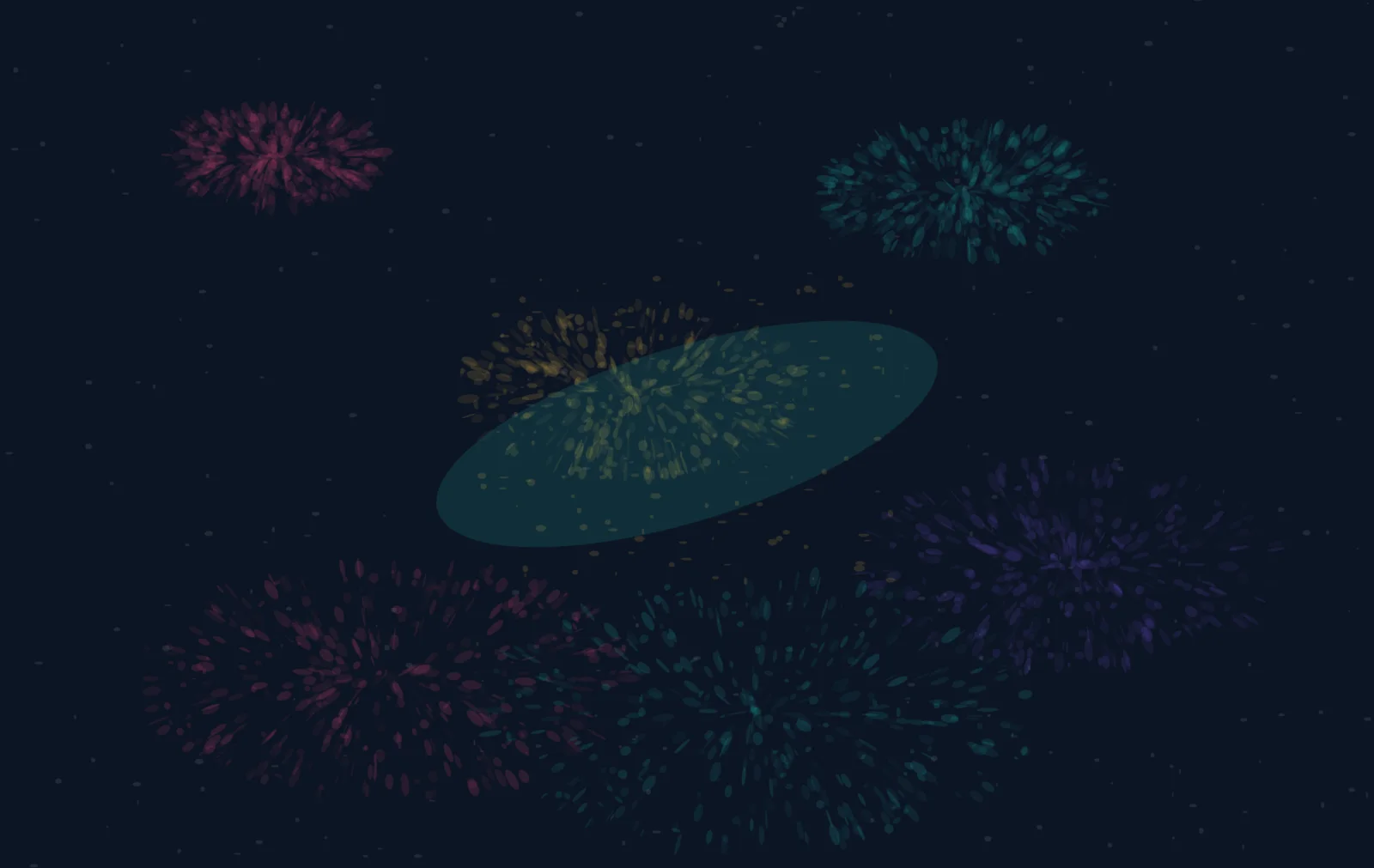 The Ground Dreams in Color makes the open painter lets chromatic bodies choose their own gravity visible.