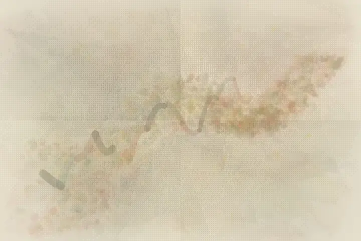 Root Sutures: cumulative painting state 2 of 3; An asymmetric living field stages a root repairs the cracked vessel. through pressure, granular deposits, abrasion, and exposed support.