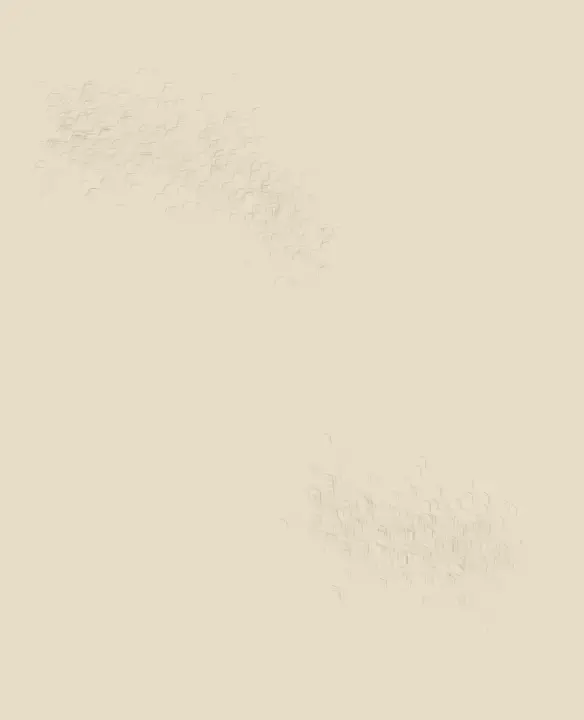 Grammar of a Flock: cumulative painting state 1 of 4; interrogative flock turns many local decisions into an open spatial event.