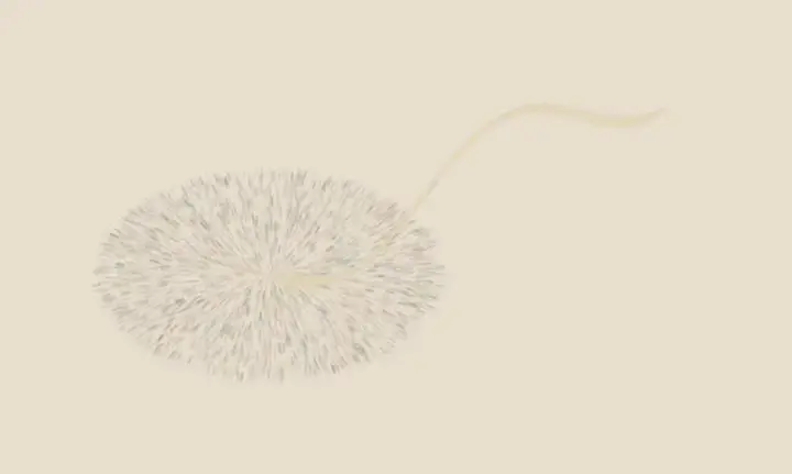 Departure Has a Vector: cumulative painting state 3 of 4; singular departure turns many local decisions into an open spatial event.