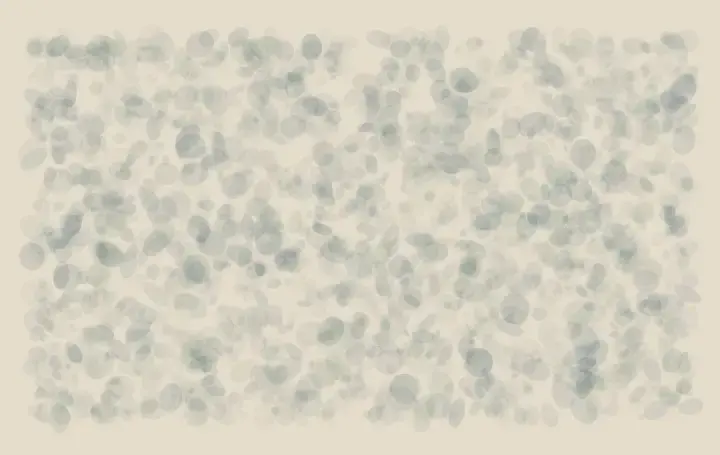 Survival in Two Directions: cumulative painting state 1 of 4; dual-heading colony turns many local decisions into an open spatial event.