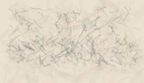 Mercy Divides the Sentence: cumulative painting state 4 of 4; Mercy Divides the Sentence makes mercy-division physically alter load, direction, density, or residual meaning.