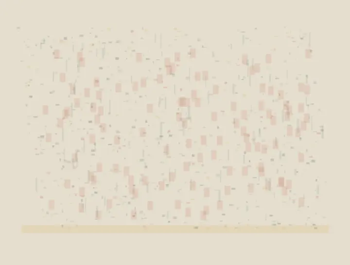Abundance After the Scattering: cumulative painting state 4 of 4; Abundance After the Scattering makes dispersal increases the number of stable load paths visible through material consequence.