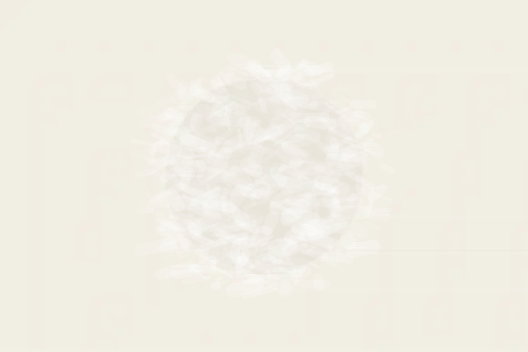 The Center Was Removed Before Dawn: cumulative painting state 2 of 4; The Center Was Removed Before Dawn answers an open prompt through erased first composition, authored as its own local raster system.
