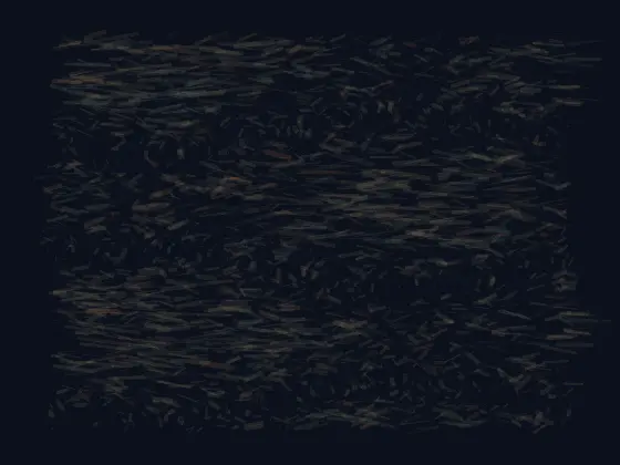 The Cloth Remembers a Future Body: cumulative painting state 2 of 4; The Cloth Remembers a Future Body answers an open prompt through woven rupture, authored as an independent causal raster system.