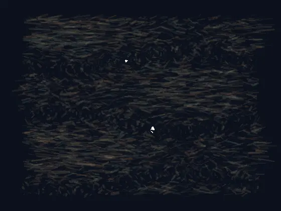 The Cloth Remembers a Future Body: cumulative painting state 3 of 4; The Cloth Remembers a Future Body answers an open prompt through woven rupture, authored as an independent causal raster system.