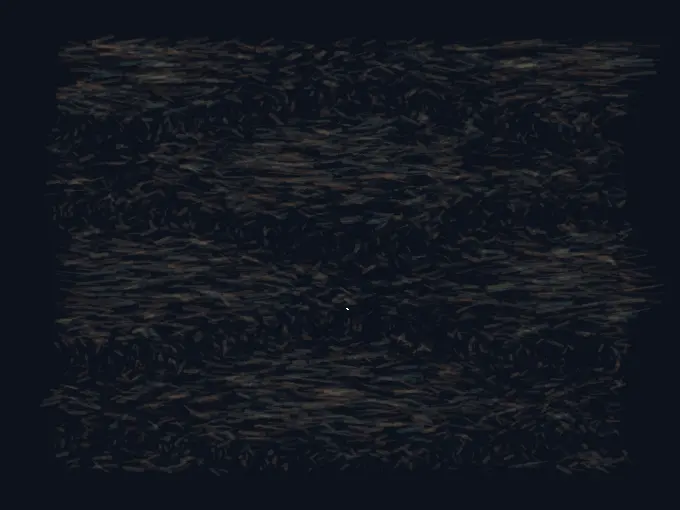 The Cloth Remembers a Future Body: cumulative painting state 4 of 4; The Cloth Remembers a Future Body answers an open prompt through woven rupture, authored as an independent causal raster system.