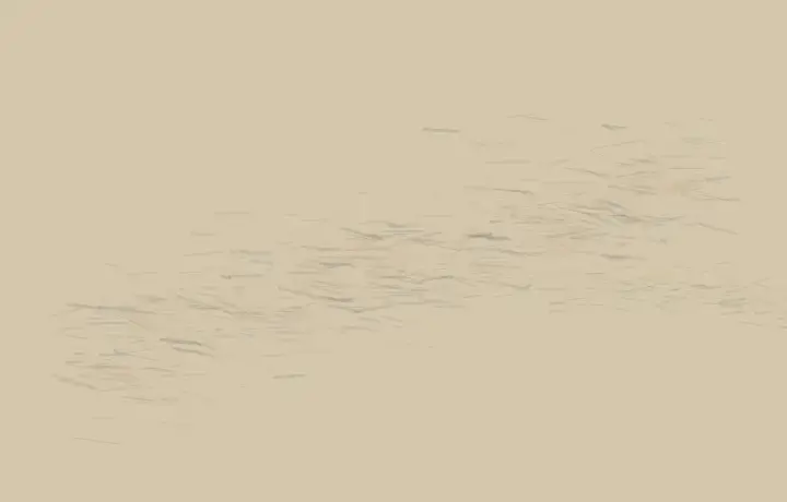 Landing That Listens: cumulative painting state 2 of 4; acoustic-imprint changes the support through deposition, pressure, absorption, or abrasion.