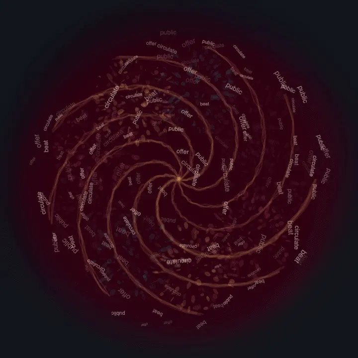 Heart Without Property: cumulative painting state 4 of 4; Heart Without Property translates distributed cardiac pressure into a local relational field.