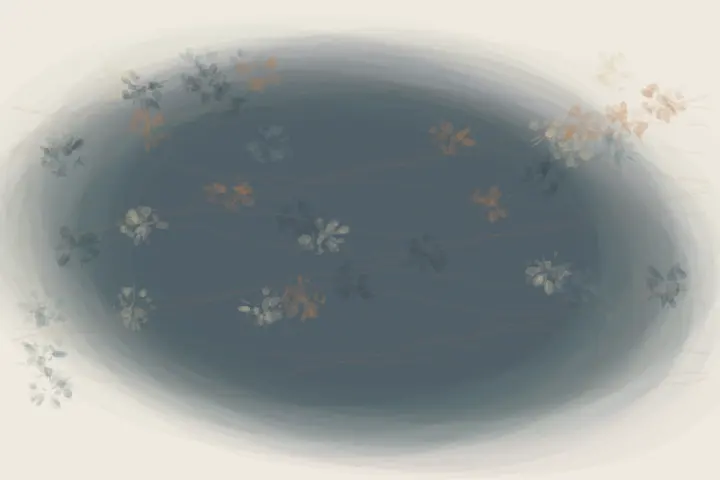 After the Crowd, Pressure: cumulative painting state 3 of 4; After the Crowd, Pressure translates residual occupancy field into a local relational field.