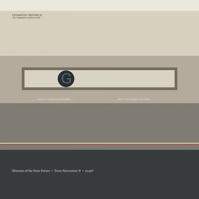 A full-original 2048 × 2048 deterministic offline composition titled “Excavation Record 22”; see the preserved native review and provenance paths for work-specific visual and process evidence.