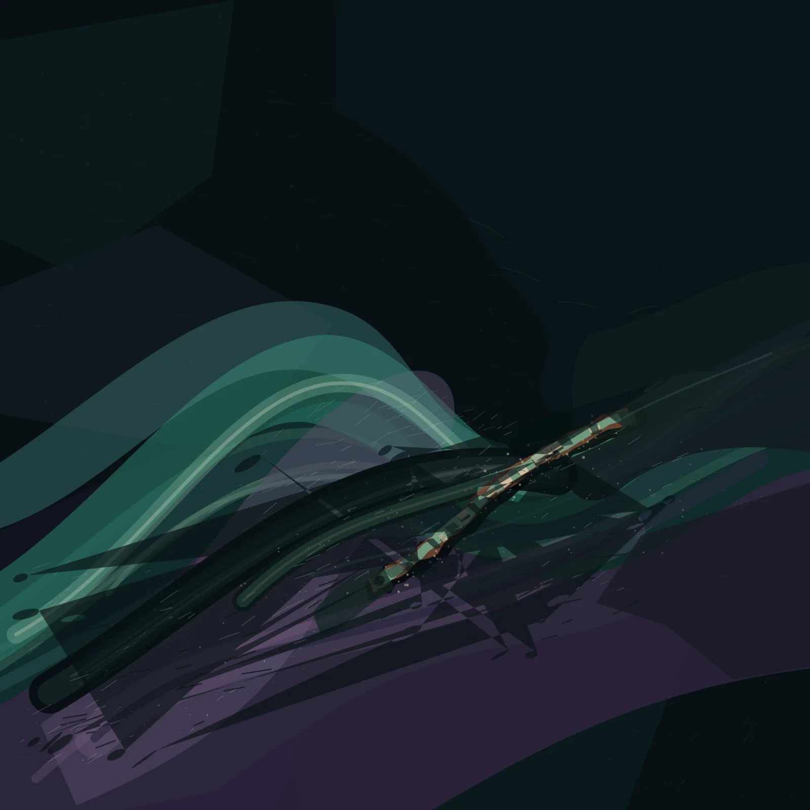 Dark turbulent field has a scale route, but color separation collapses and the result becomes generic software-native abstraction.