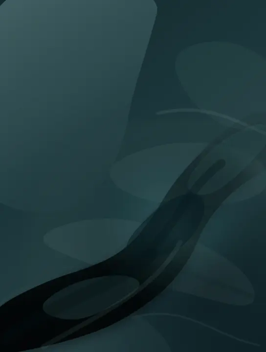 The Tide Did Not Ask the Surface: cumulative painting state 2 of 6; Sculptural nocturnal fold has atmosphere, but it resolves into a polished product-render object centered on passive darkness.