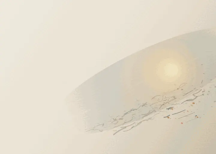 Afterlight Across Mineral Ground: cumulative painting state 4 of 4; Afterlight Across Mineral Ground interprets wake through oblique residual passage as an independently authored causal raster.