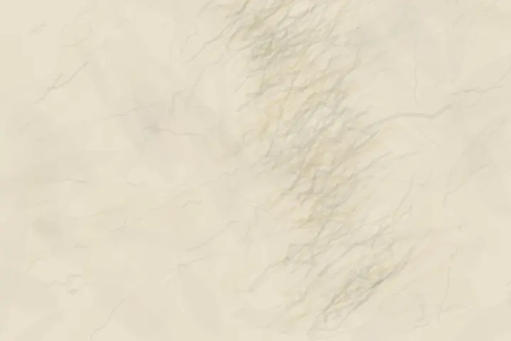 After the Aperture: cumulative painting state 3 of 4; A pale diagonal pressure remains where light crossed prepared paper, carried by hairline abrasion and sparse blue-gold grain.