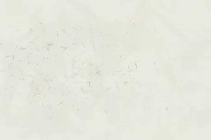 A Small Refusal in Snow: cumulative painting state 4 of 4; Fine snow grain closes around a small warm refusal without forming a figure.