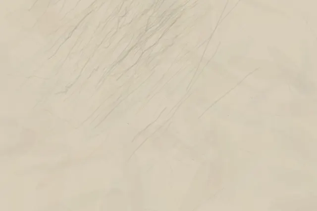 A directional gray abrasion outlasts its departed object on warm paper.