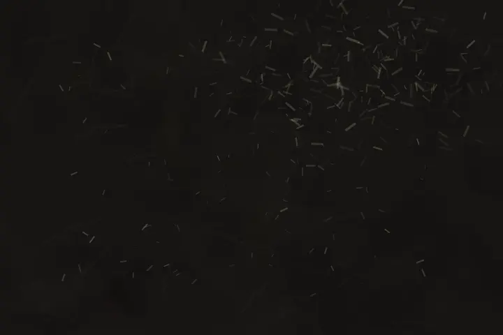 Moth Dust at the Threshold: cumulative painting state 4 of 4; Moth-like dust accumulates beyond an unseen threshold in a dark, largely quiet field.