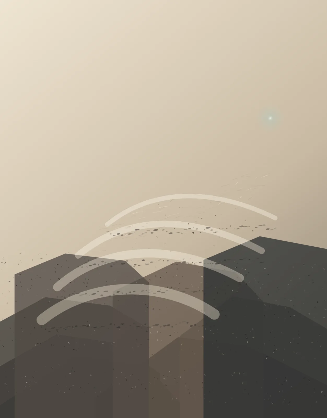 Under the First Utterance answers the prompt through ash prayer emergence, preserving aftermath as a physical event.
